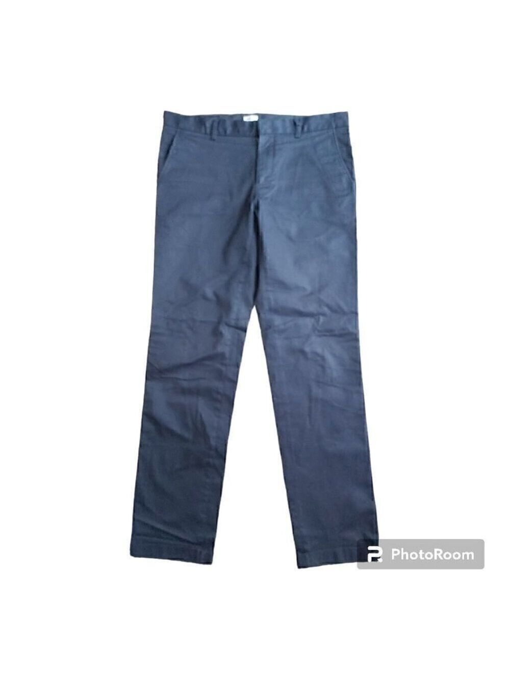 Filippa K Black Slim Chino Pants Cotton Sateen Size 48